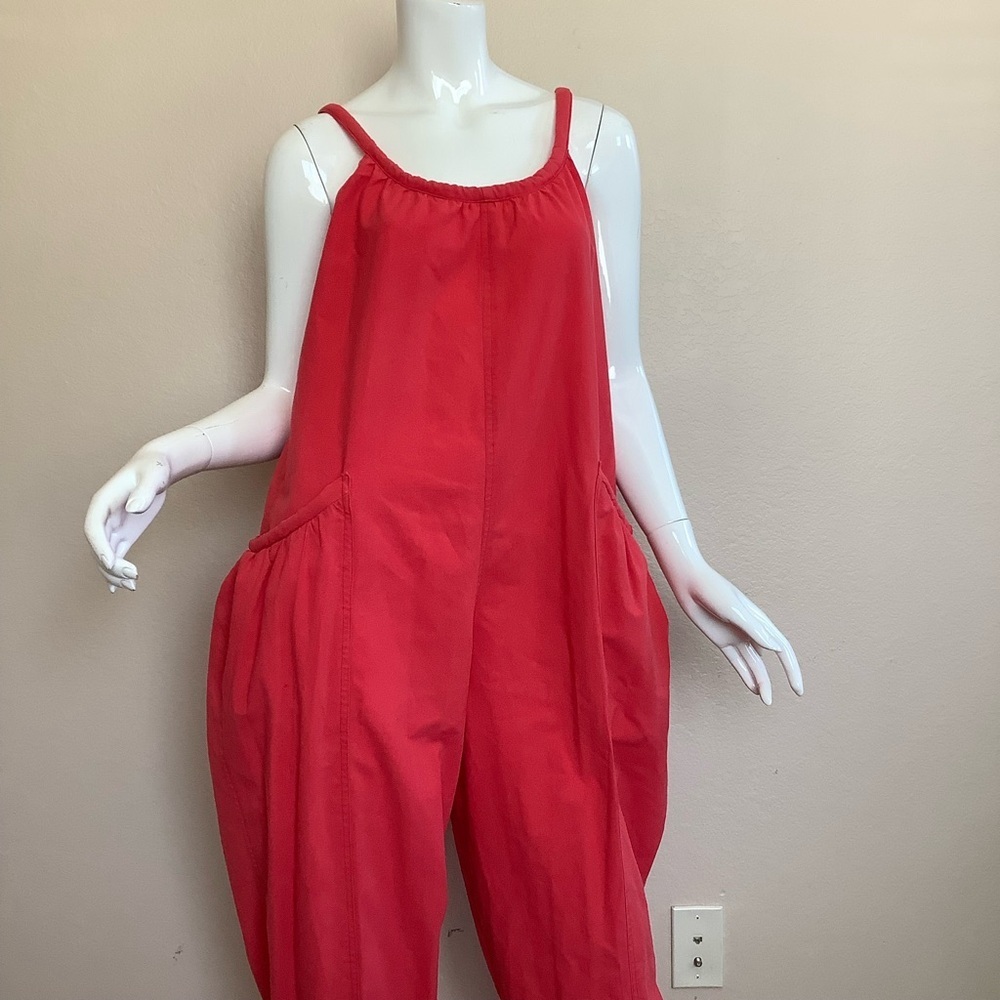 Stylish Red Jumpsuit for Women - Picture 2 of 9